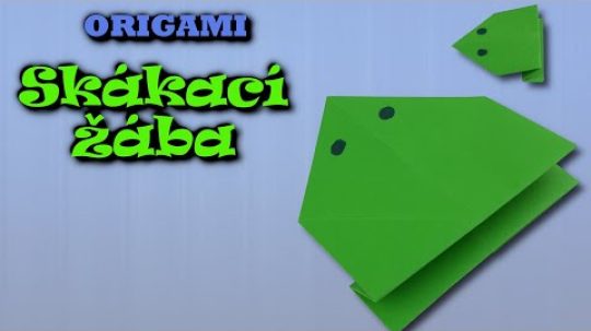 Origami skákací žába – jak složit skákací žábu z papíru A4