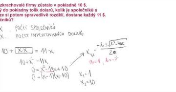 Jak sestavit kvadratickou rovnici ze slovní úlohy? www.pochopitelnamatematika.cz