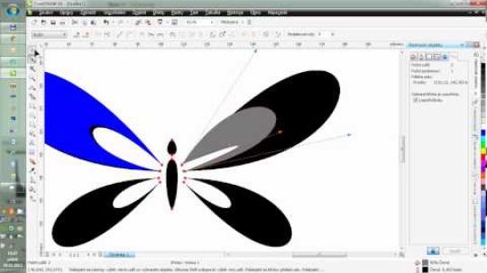 Butterfly – tutorial for Corel Draw (czech comment)