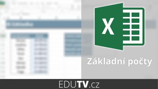 Základní výpočty v Excelu