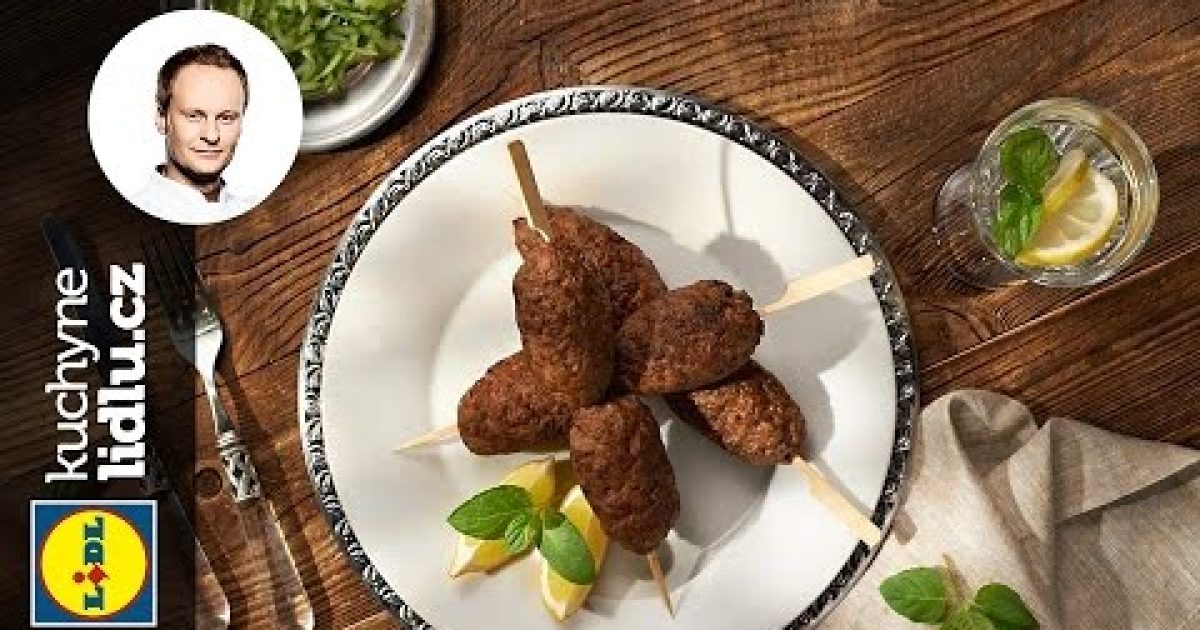 Mleté maso na špejli s okurkovo-mátovým salátem – Marcel Ihnačák – RECEPTY KUCHYNE LIDLU