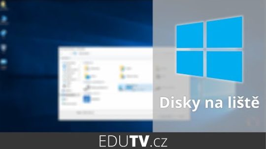 Umístění disku na spodní lištu ve Windows 10 | EduTV