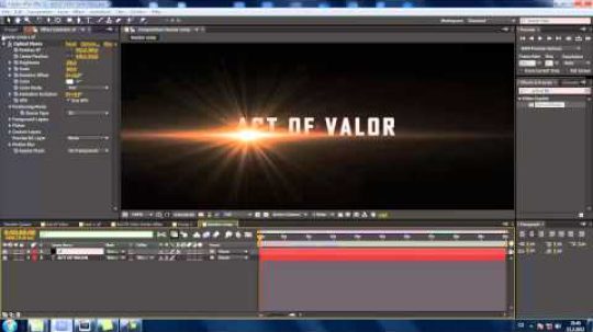 CZTUTORIÁL – After Effects 080 – Act of Valor trailer titles