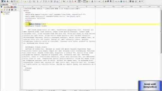 Základy webového programování v HTML – tutoriál č. 3 – úprava textu
