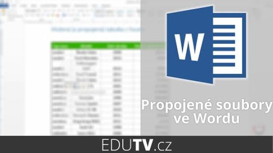 Propojené tabulky a grafy z Excelu do Wordu | EduTV