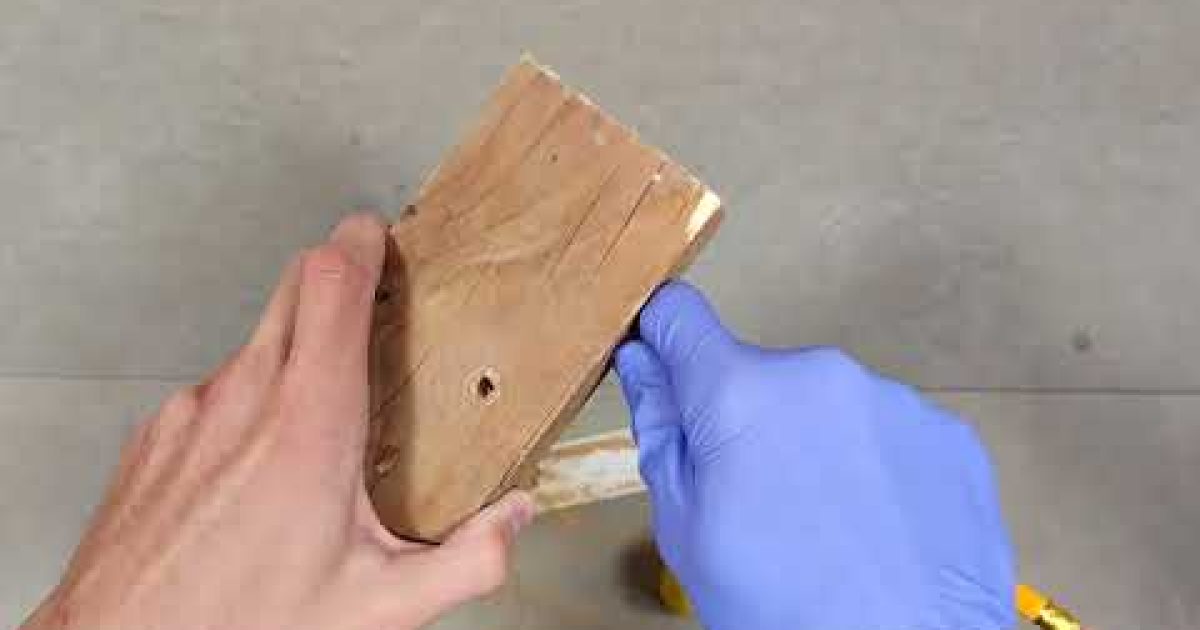 Jak ve dřevě zacelit / zadělat / opravit díru pomocí pilin a lepidla (Dílna pro začátečníky)