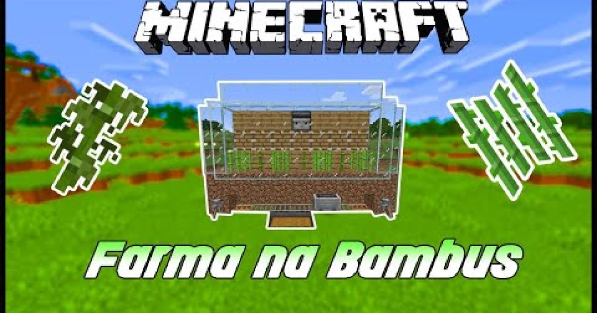 Minecraft Návody – Jednoduchá AUTOMATICKÁ FARMA na BAMBUS/CUKROVÚ TRSTINU