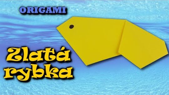Origami zlatá rybka – jak vyrobit jednoduchou zlatou rybu z papíru