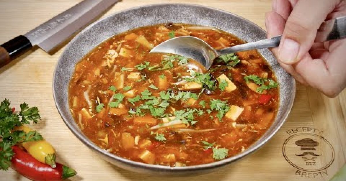 Čínská polévka jako z asijské restaurace u vás doma!   (Hot and sour soup)