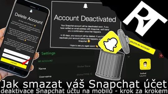 Jak smazat Snapchat účet – deaktivace Snapchat účtu (tutoriál)