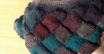 Škola pletení – Entrelac čepice 2. díl, Hat knitting school