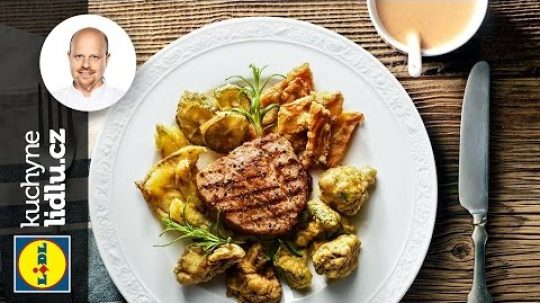 Grilovaný steak s bylinkami a pepřovou omáčkou  – Roman Paulus – RECEPTY KUCHYNE LIDLU