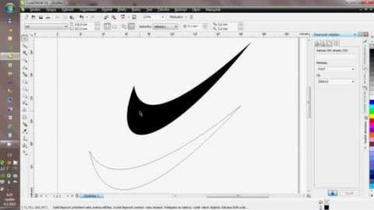 How to draw Nike logo in Corel Draw