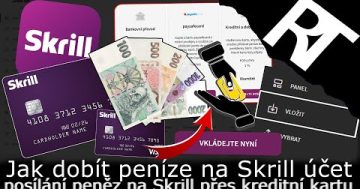 Jak dobít/poslat peníze na Skrill účet – dobití peněz na Skrillu –  Skrill peněženka (tutoriál)