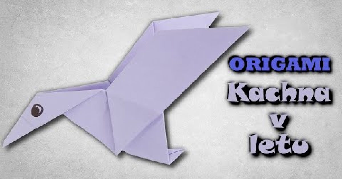 Origami Kachna v letu