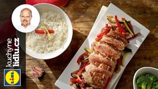 Pečená kachní prsa s wok zeleninou a jasmínovou rýží – Roman Paulus – RECEPTY KUCHYNE LIDLU