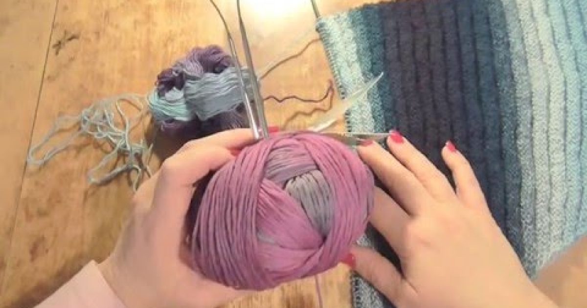 Pletení trojúhelníkového šátku od cípu 1. díl, knitting scarf