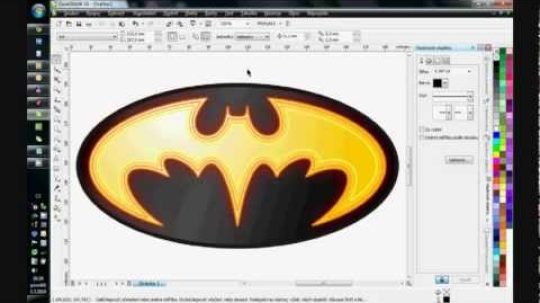 Cvičení pro Corel Draw (logo Batman)