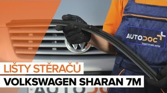 Jak vyměnit lišty předních stěračů na VW SHARAN 7M [NÁVOD]