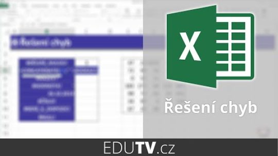 Řešení chyb ve vzorcích v Excelu | EduTV