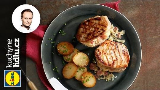 Vepřové maso plněné kysaným zelím s opečenými bramborami – Marcel Ihnačák – RECEPTY KUCHYNE LIDLU
