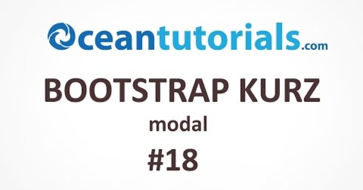 Bootstrap kurz – #18 modal