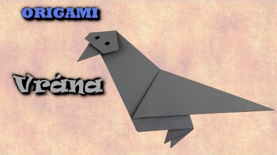 Origami Vrána – jak vyrobit vránu z papíru